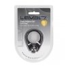 Liquid Silicone Single Weighted Ball Cockring - Black
